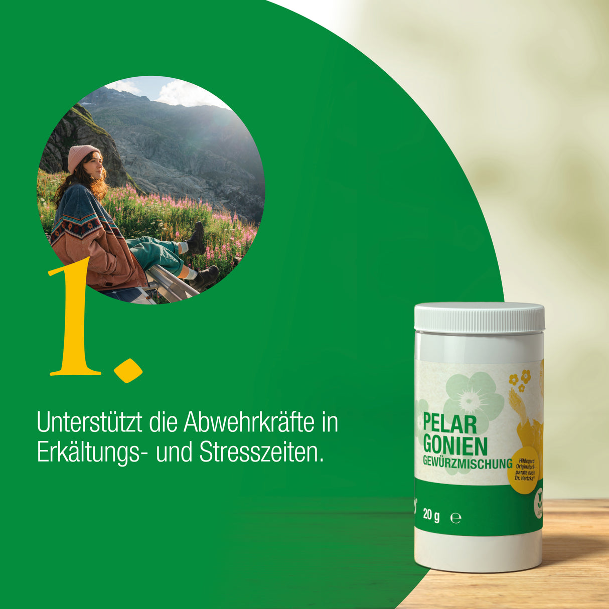 Pelargoniengewürzmischung mit Streueinsatz