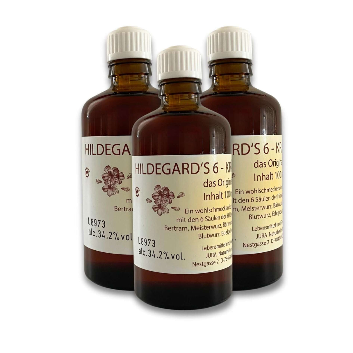 Vorratspack 3x Hildegards 6-Kräuterbitter - das Original - JURA Naturheilmittel GmbH