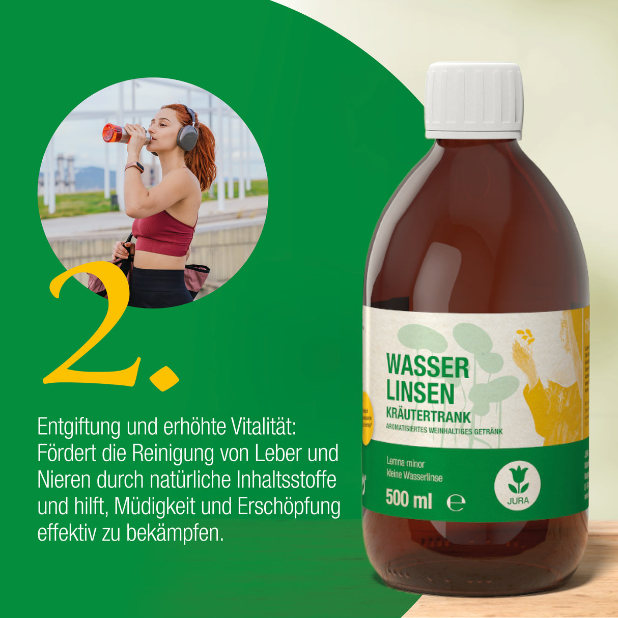 Wasserlinsen-Kräutertrank