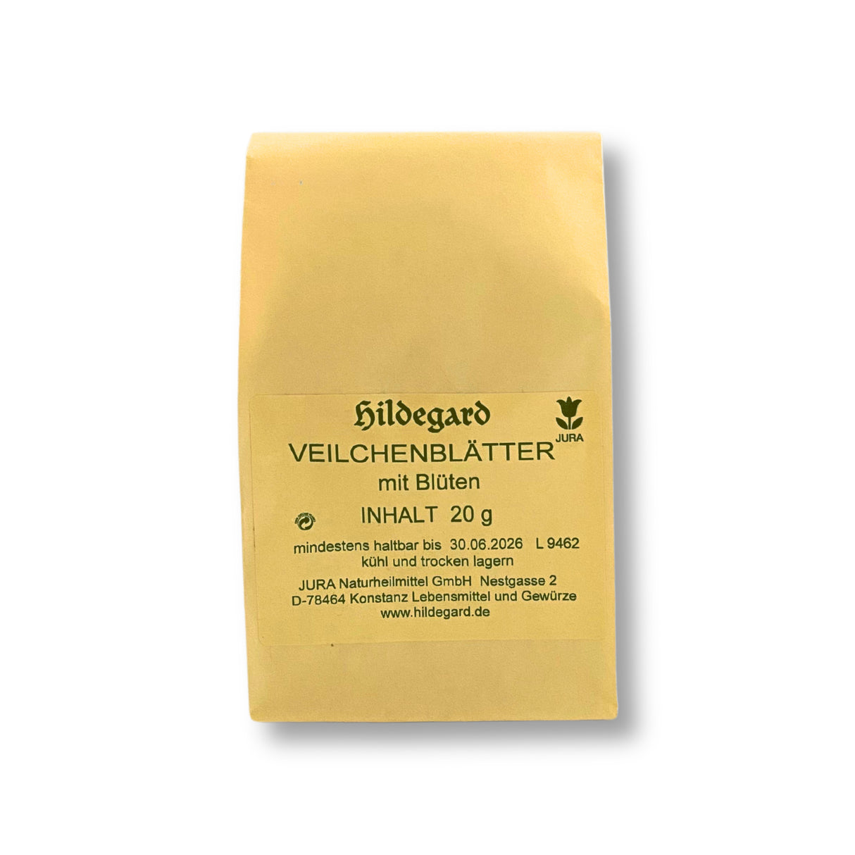 Veilchenblätter mit Blüten