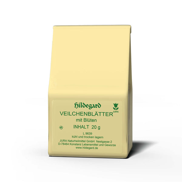 Veilchenblätter mit Blüten